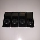 Lot Of 4 Apple iPod Nano 1st Generation - A1137  - 1GB;2GB;4GB - Black AS IS!