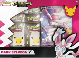 Pokémon 25th Anniversary Celebrations V Box Dark Sylveon V - Brand New