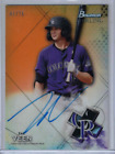 New Listing2021 Bowman Sterling Zac Veen Orange Refractor Auto RC /75