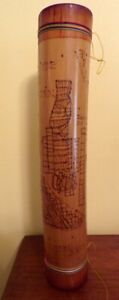 New ListingVtg 16” Bamboo Rain Stick Shaker Tribal Musical Instrument Mexican Strip Handle