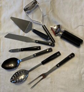 Kitchen Stainless Steel And Other Utensils Lot Of 8 Items
