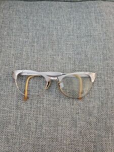Vintage Cat Eye M/C 4 1/4 - 5 1/2 ALUM 1/10 12K GF Women’s Eyeglass Frames Only