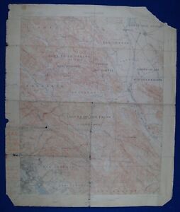 Vintage 1905 USGS Topo Map, Concord, California. 16.5 X 19.75