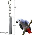 Large Stainless Steel Bell Bird Toy Chew Toy for Parrot, Macaw, African Grey