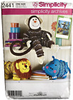 New Listing2441 Simplicity Pattern Stuffed Animals YO YO Toys Children Kids Uncut FF