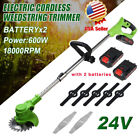 1000W Cordless Weed Eater Electric Brush Cutter Lawn Edger Grass String Trimmer