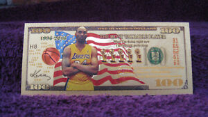 Kobe Bryant Banknote non Rookie Basketball NBA Card  MVP Lakers Trading Sports