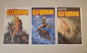 Elf Warrior comic books # 1, 2, 3, Peter Hsu, 1987 Adventure Publications