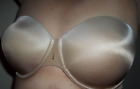 Victoria's Secret Beige Satin Bio-Fit Multiway/ Strapless Underwire Bra 36D