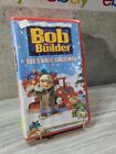 new Bob The Builder Bob's White Christmas VHS Cassette Tape Rare Nib