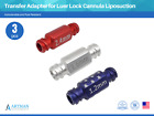 Nano Fat Transfer Adapter  Set of 3 for Luer Lock Cannula Liposuction ARTMAN