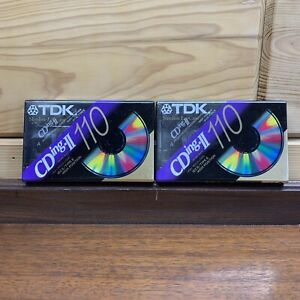 🔥Lot Of 2 TDK CDing-II 110 Blank Audio Cassette Tapes High Bias New Sealed🔥