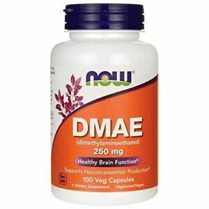 NEW  NOW Foods DMAE for Healthy Brain Function Supplement 250mg 100 VegiCaps