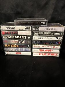 New Listing80’s/90’s Pop/Rock Cassette Tapes - Lot of 14 + 1 Free