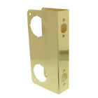 Deadbolt & Door Reinforcer Repair Plate Polished Brass Add Security & Safety