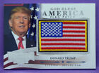 Donald Trump 2022 Decision Update SILVER FOIL GOD BLESS AMERICA FLAG PATCH GBA45