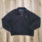 Vintage Polo Ralph Lauren Harrington Jacket Mens M Black Full Zip Bomber