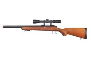 Well MB02WA VSR-10 Spring Sniper Airsoft Rifle w/ Scope (Wood) 30853