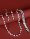 Collares Set Aretes Para Mujer Joyeria Pendientes Colgantes de Mujer Plata S925