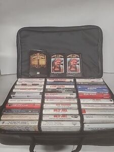 New ListingCassette Tapes Lot Of 32 With Vintage Case Elton John,Billy Joel And Many More