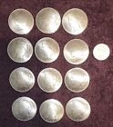 Lot Of 12, 1922 Peace Dollar Buttons