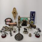Vintage Antique Victorian Junk Drawer Metal Lot Small Collectible Trinkets