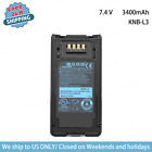 New KNB-L3 Battery For Kenwood NX-5300S NX-5200S NX-5400 NX-5300 Radio 3400mAh