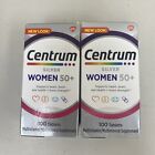 Lot 2 Centrum Silver Women 50+ Multivitamin Supplement 100 Tablets EXP 09/24