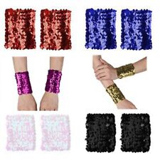 Womens Cuffs Sparkle Oversleeve 1 Pair Costume Stretchy Cosplay Non-deformable
