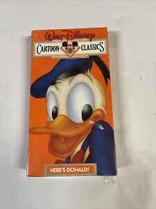 Walt Disney Cartoon Classics V. 2 : Heres Donald VHS 1991 Wide Open Spaces NEW