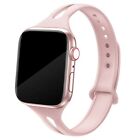 Silicone Narrow Sport Band for Apple Watch Series 9, 8, 7, 6, 5, 4, 3, 2, 1, SE