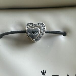 Authentic Pandora 925 Ale Sterling Silver Mom Charm New In Box From Jared