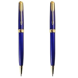 Excellent Parker Sonnet Ballpoint Pen Blue Gold Clip With 0.7mm Ink Black Refill