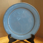 Laurie Gates Valencia Teal Salad Plate Glazed Terra Cotta 8-3/4 in