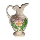 New ListingVintage Hull Art Pottery Pink Green Gold Water Lily Flower Vase Ewer Pitcher
