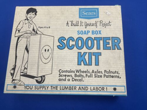 New ListingVintage Sears Soap Box Scooter Kit New In Stapled Box Vintage Toy