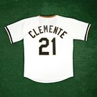 Roberto Clemente Pittsburgh Pirates Cooperstown White Home Men Throwback Jersey