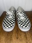 Vans Black & White Checkered Tied Skate Shoes Men’s Size 10.5