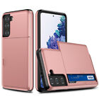 For Samsung Galaxy S23 S22 S21 S20 FE Note20 Ultra Card Pocket Wallet Case Cover