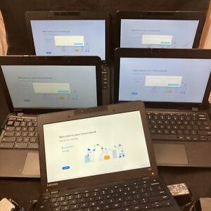 Lot of 5 Lenovo N23 Chromebook 11.6-in working cosmetic flaws 1.6GHz/4GB/16GB