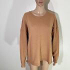 Magaschoni Tan Oversized Cashmere Sweater NWT $225 Size Large L