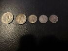 5 Silver Foreign Coin Lot