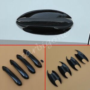 Carbon Fiber Door Handle Bowl Cup Cover Trims For BMW X5 2019-2023 Accessories (For: 2021 BMW X5)