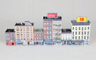 6x Mixed Use Building Row City Block Built Up Weathered Detailed N Scale