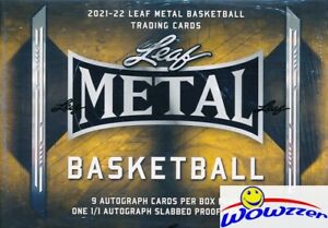 2021/22 Leaf METAL Basketball Factory Sealed HOBBY JUMBO Box-10 AUTOS-1/1 PROOF