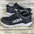 Hoka One One Shoes Mens 11 Black White Bondi 7 Athletic Running Sneakers