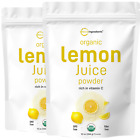 New Listing2 Pack  Organic Lemon Juice Powder, 10oz, Natural Vitamin C, for Drinks Smoothie