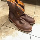 Chippewa  Brown Leather Western Work Cowboy Boots Men’s Sz 12