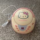 Hello Kitty Pink KT2024A Stereo AM /FM CD Player Boombox Radio Tested Working
