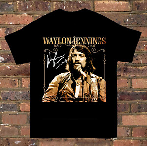 Waylon Jennings Signature Short Sleeve T-Shirt Men All Size S to 5XL